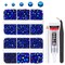 qiipii Sapphire Blue AB Resin Rhinestones w B7000 Glue for Bedazzling Crafting 2mm-6mm Black AB Flatback Jelly Stones Diamonds Gems for Face Eyes Makeup Tumblers Bottles Crafts Clothes Shoes Phones